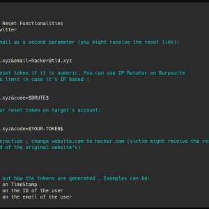 Testing Password Reset Functionnalities