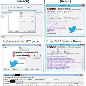 Transfer Files between two computer's via SFTP